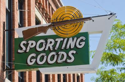 Sporting Goods shop sign