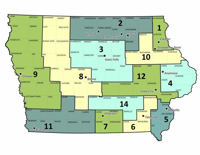 Fairfield working area map