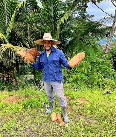 A regenerative farmer in Puerto Rico