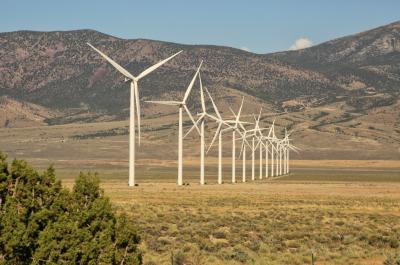 Wind farm in White Pine County, Nevada