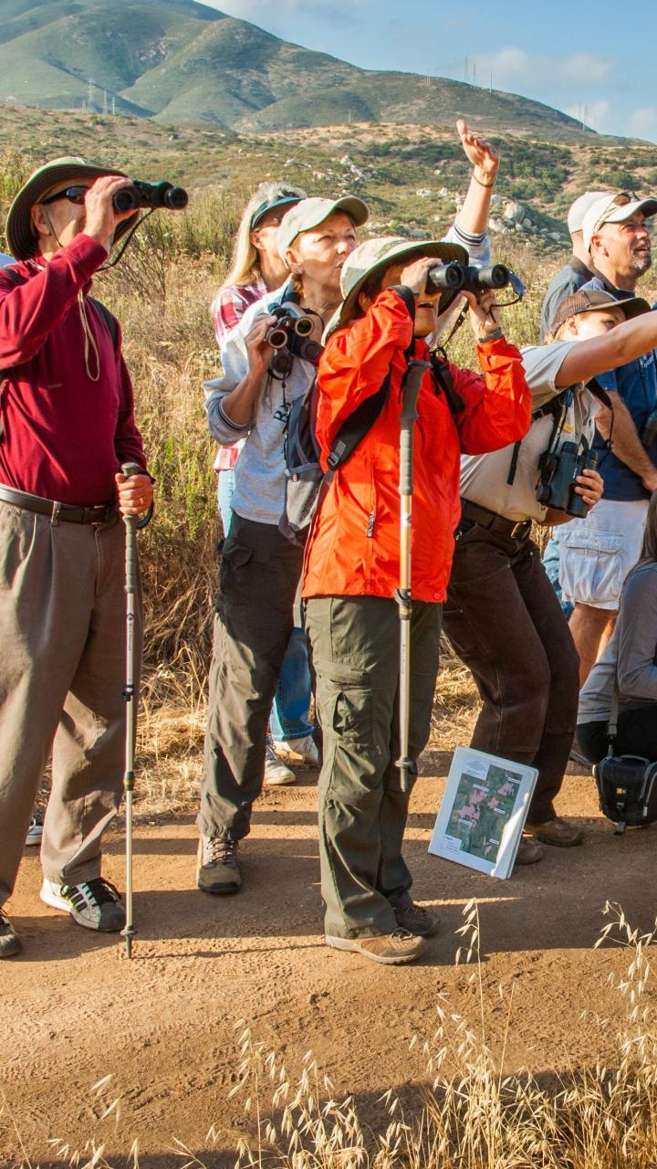 A ranger leads a hike at a San Diego refuge