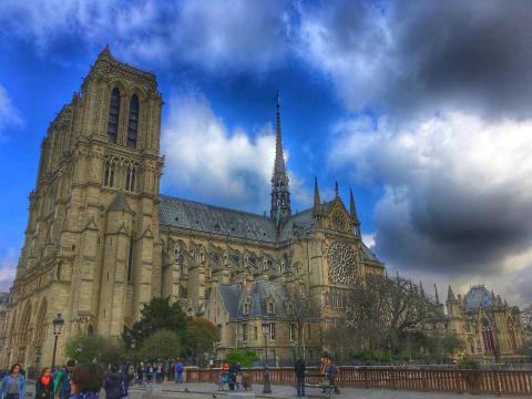Notre Dame Cathedral in Paris, France