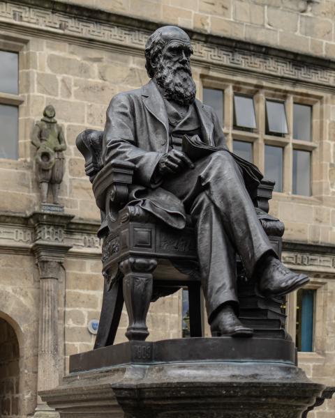 Statue of Charles Darwin