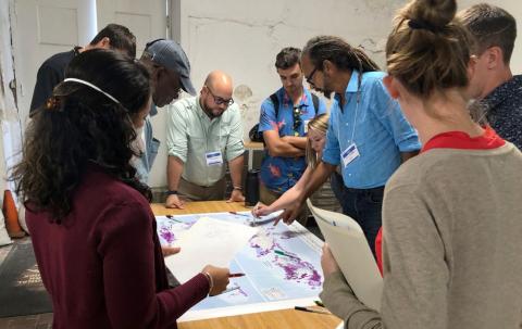 Conservation professionals review an early draft of Southeast Conservation Blueprint 2023 