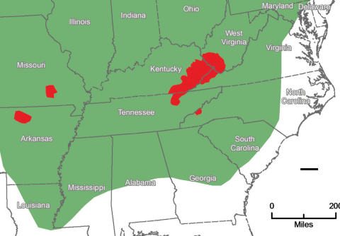 Elk population map