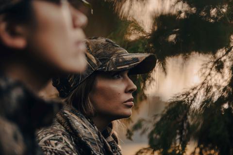 Hunters in camouflage