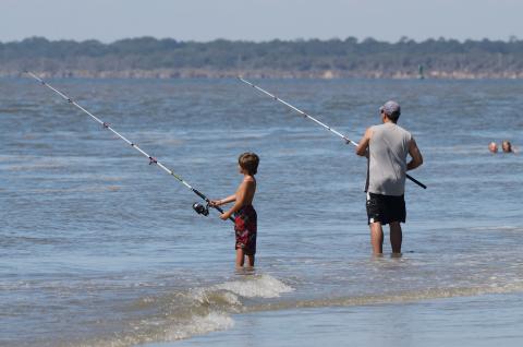 A pair of anglers