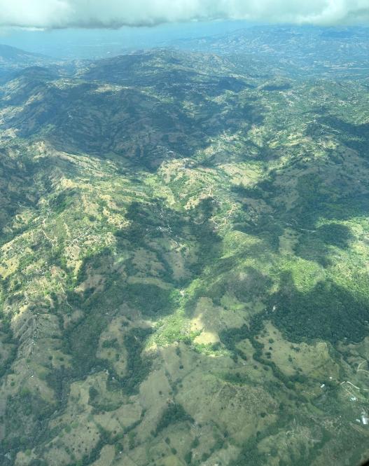 Fragmented tropical forest in western Costa Rica 